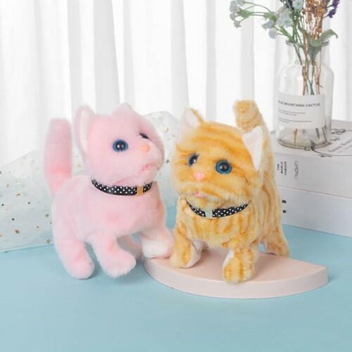 Katutude Interactive Pet Plush Toy Lifelike Cat Electronic Plush Toys Making