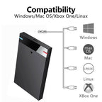 HWAYO 2.5'' 160GB Ultra Slim Portable External Hard Drive USB3.0 HDD Storage for