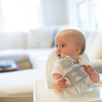 Dr. Brown's Milestones Wide-Neck Sippy Straw Bottle with 100% Silicone Handles