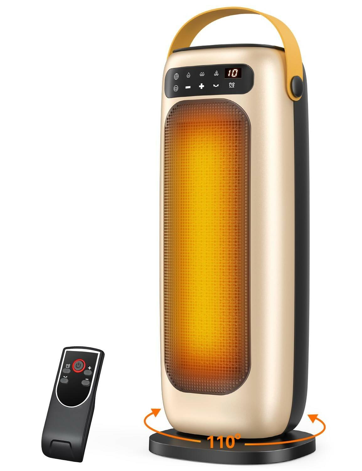 KQPZ Space Heater, 1500W PTC Ceramic Electric Heaters for Indoor Use with