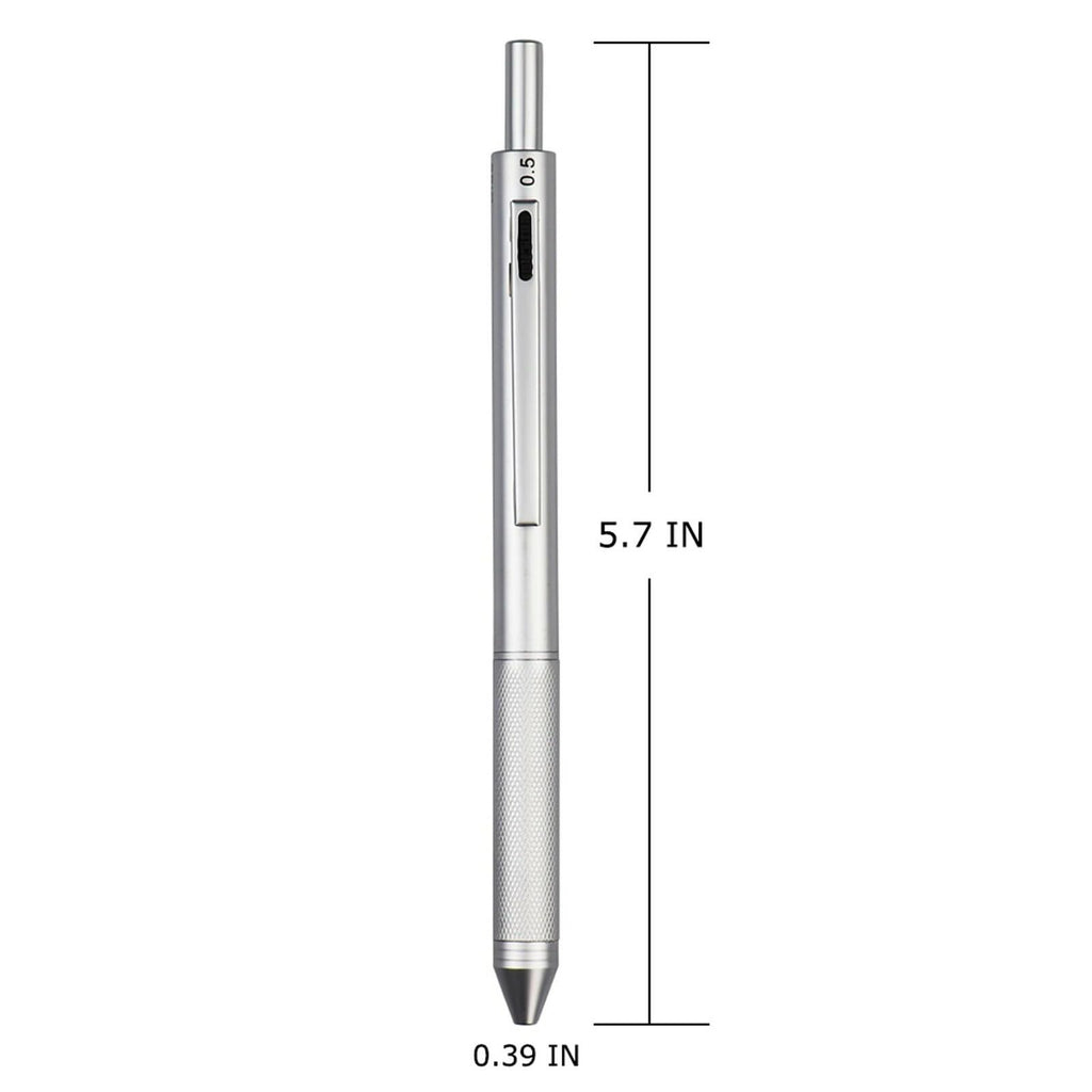 DUNBONG 4 in 1 Multicolor pen, Metal Cased Multifunction Pen, 0.5mm Mechanical