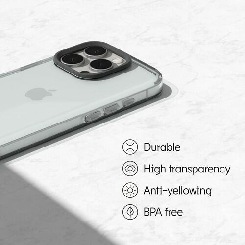 RhinoShield Crystal Clear Case Compatible with iPhone 16 Pro Max | Advanced