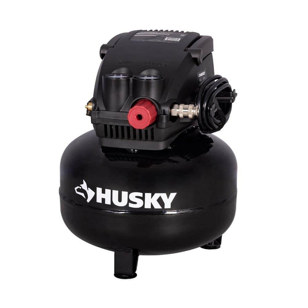 3 Gal. 120 PSI Portable Electric Oil-Free Light Duty Pancake Air Compressor with