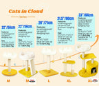 Happi N Pets New Cloud Cat Tree Tower, Cat Scratching Post with Bed, Small Cat
