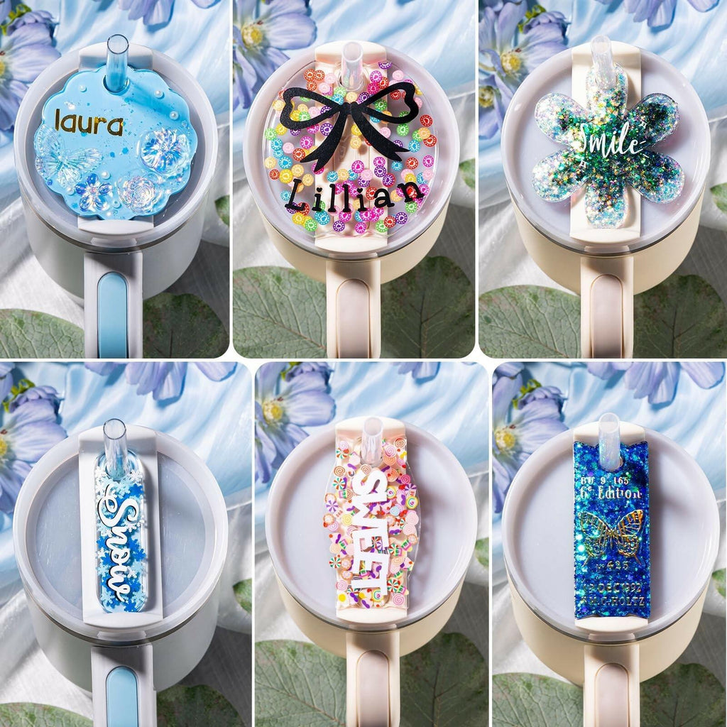 LET'S RESIN Name Plates Resin Molds for 20oz/30oz & 40oz Lid, 16 Cavities 2Pcs