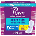 144 Ct Poise Ultra Thin Incontinence Pads & Postpartum Incontinence Pads 4 Drop