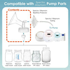 Maymom 18mm Flange and Duckbill Valve Compatible with Spectra S1 Spectra S2