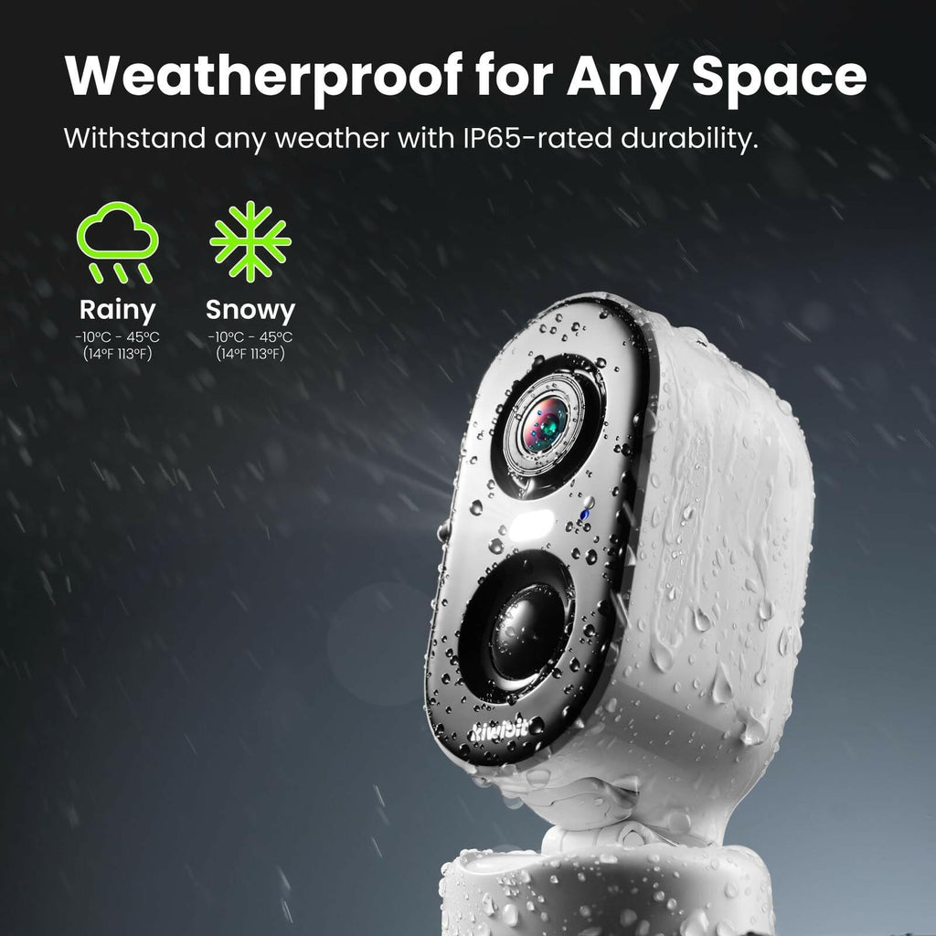 Kiwibit Security Cameras Wireless Outdoor, 2K Outside Camera for Home Security,