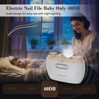 Electric Nail Clipper,2-in-1 Automatic Nail Clipper,Electric Nail Grinder,40DB