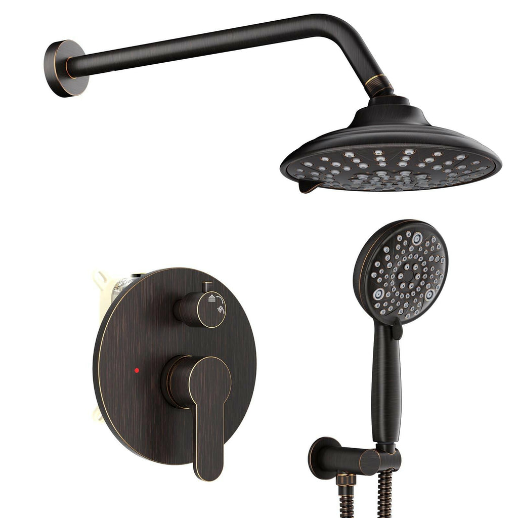 EMBATHER Shower Faucets Sets Complete with 3 Setting High Pressure Shower Head,