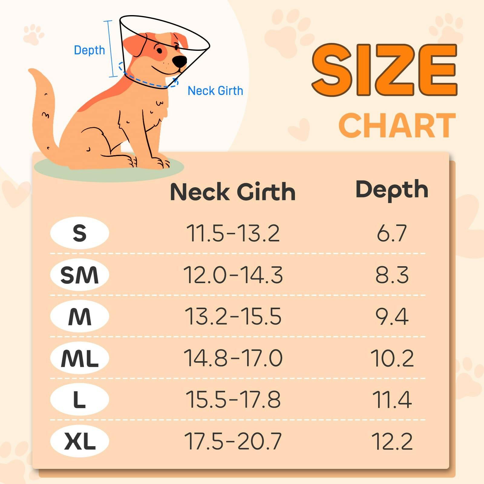 Soft Dog Cone Collar for Large Medium Small Dogs, Adjustable Cones for Dogs to