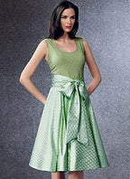 Vogue Patterns V1732A5 Misses Skirt/Pants, a5 (6-8-10-12-14), White