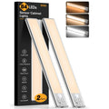 2 PACK Gritin 10.2inch Under Cabinet Lighting Rechargeable 3 Color Temps&5 Level