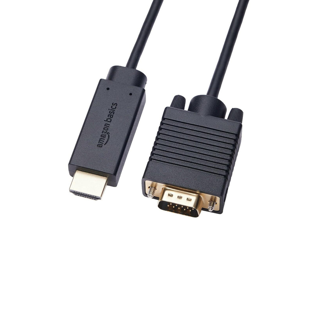 Amazon Basics HDMI (Source) to VGA (Display) Cable (NOT Bidirectional),