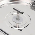 OPEN BOX Luqeeg Stainless Steel Pets Water Fountain, 3.2l/108oz Quiet Drinking