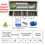 MOLLOM VFD 220V 2.2KW 3HP 9.6A 220V Single or Three Phase Input to 3 Phase