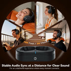 FXWONTY Wireless Headphones for TV, TV Headphones Wireless for Seniors with