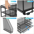 gianotter 4-Tier Paper Organizer With Magazine Holder, Desk Organizers and