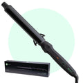 MINT Professional Clamp-Free Curling Wand 1 1/4 Inch for Long Hair | Extra Long
