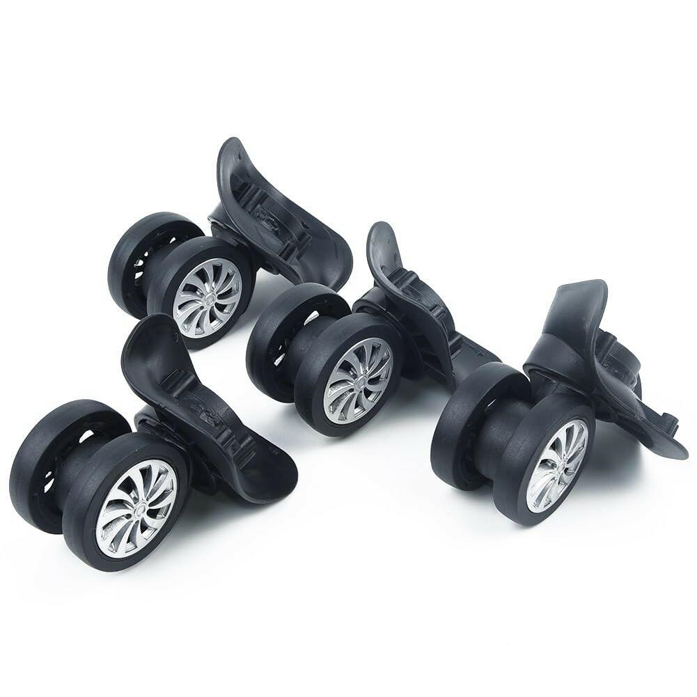 OPEN BOX 4pcs/Set Replacement Luggage Suitcase Wheels Swivel Universal Swivel