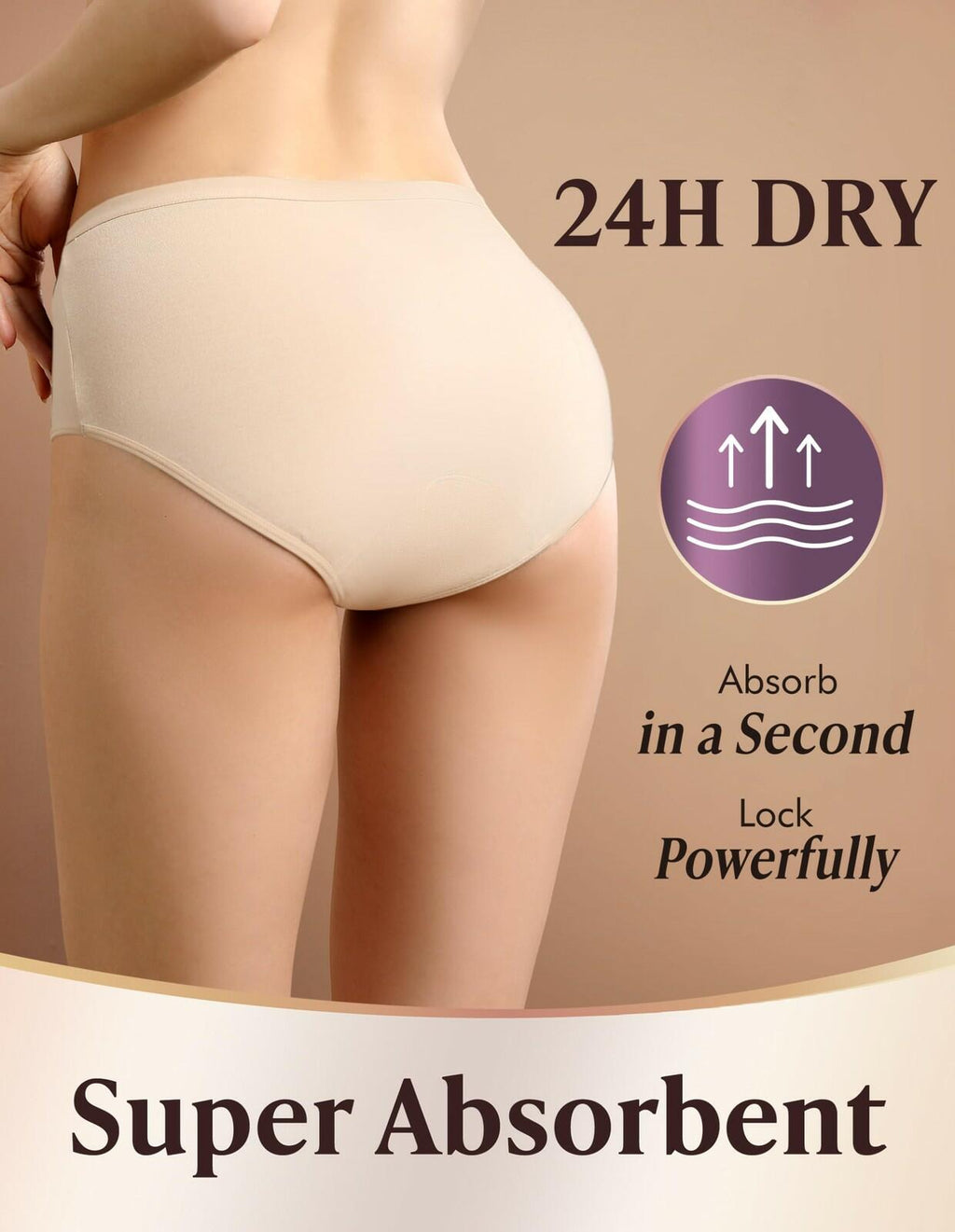 5 Pack Large AIRCUTE Washable Adult Urine Incontinence Underwear for Women Leak