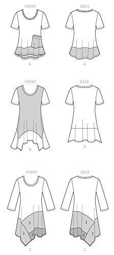 McCall's Misses'/Women's Tops, 18W-20W-22W-24W