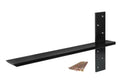 4 Pack Free Hanging T Shelf Bracket, Solid Heavy Duty Steel Knee Wall Hidden