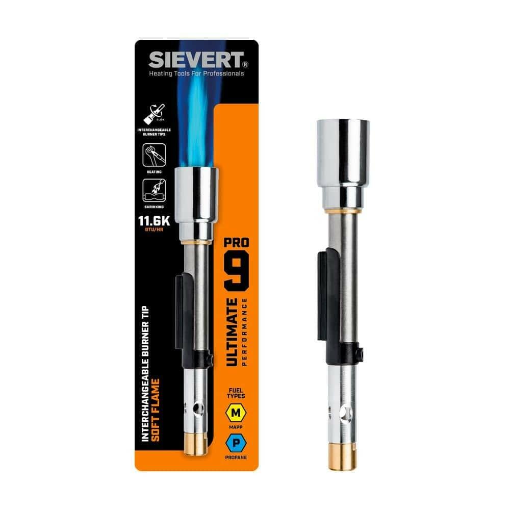 SIEVERT Pro 9 Interchangeable Soft Flame Burner Tip (Fuel Not Included) 891001
