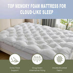 SHOUREN 5 Inch Memory Foam Mattress Topper Full for Back Pain Relief, Extra