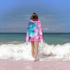 WURTON Red Cotton Candy Print Comfort Beach Towel Your Companion Pool,Camping