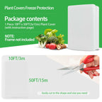 GUKULIVEL Plant Covers Freeze Protection, 10x50ft Green Frost Blanket for