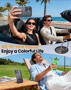 Xitufine Compatible with iPhone 17 Case, with 360° Magnetic Stand [Compatible