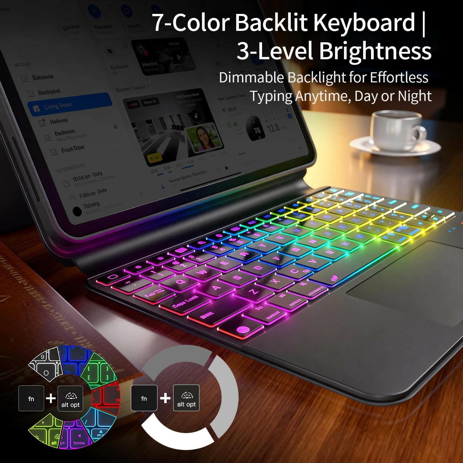 Uminy Keyboard Case for iPad Air 13"(M3 2025/M2 2024)& Pro 12.9"