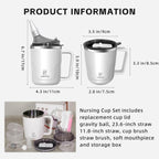 OPEN BOX - Convalescent Feeding Cup with Straw for Bedridden Disabled Maternity