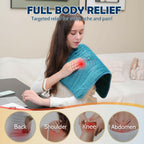 DAILYLIFF Massage Heating Pad, 12"x 24" Electric Heated Pads with Massager, 4