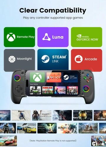 Wireless Phone Controller for iPhone/Android with Hall Joystick, Moblie