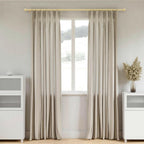 GEEBOBO Gold Curtain Rods for Windows 66 to 120 Inch, 1 Inch Adjustable Heavy