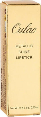 Oulac Matte Nude Peach Lipstick with Glow Metallic Finish - Vegan Lipstick for