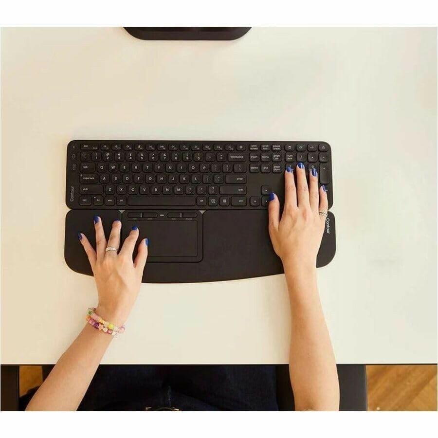 Contour Balance Keyboard: Full-Size Wireless Keyboard with USB Receiver, US