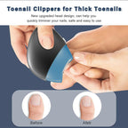 Electric Nail Clipper, Upgraded Toe Nail Clippers with Replacement Blade Heads,