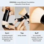 Original Loose Powder Foundation SPF 15, Medium Beige 12, Vegan, Cruelty-Free &