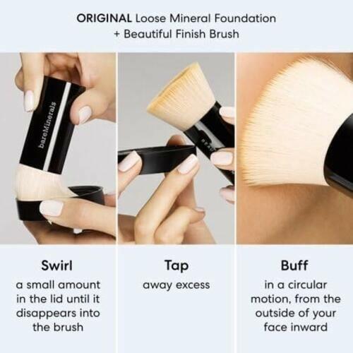 Original Loose Powder Foundation SPF 15, Medium Beige 12, Vegan, Cruelty-Free &