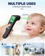 No-Touch Forehead Thermometer for Adults, Infrared Digital Baby Thermometer for