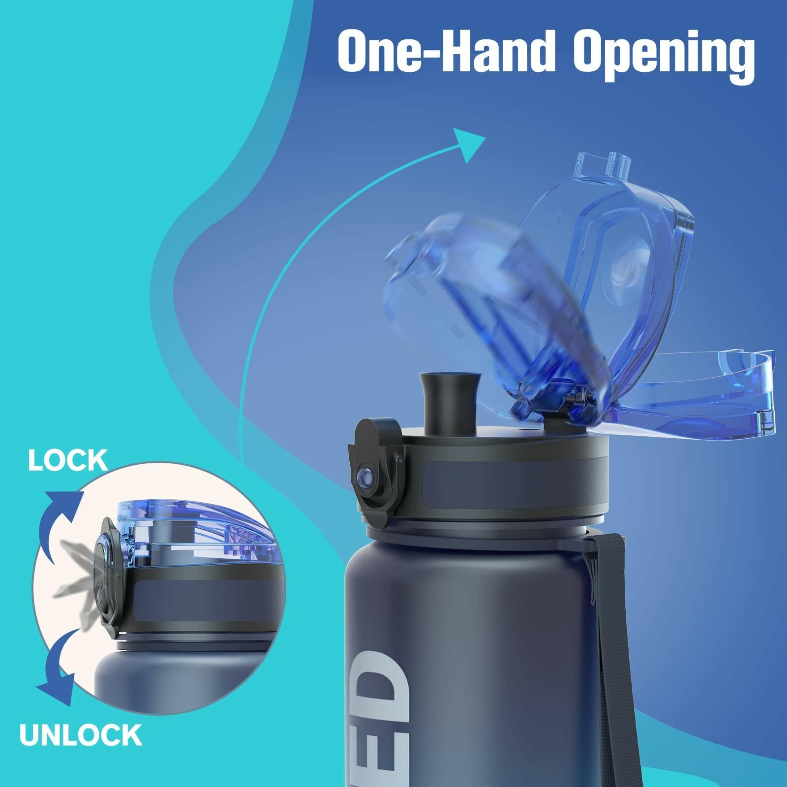 1 PACK Sahara Sailor Water Bottle 32oz, Durable and Leakproof Water Bottles