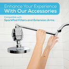 SparkPod Shower Head - High Pressure Rain - Premium Quality Luxury Design - Easy