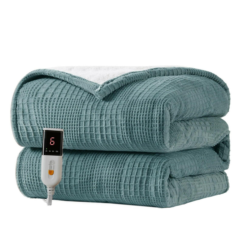 Texciting Heated Blanket Electric Blanket Throw 50''X60''-Heating Throw with 9