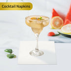 JOWLOT Cocktail Napkins - 1200 Count 2-Ply White Napkins Disposable, 4.5 x 4.5