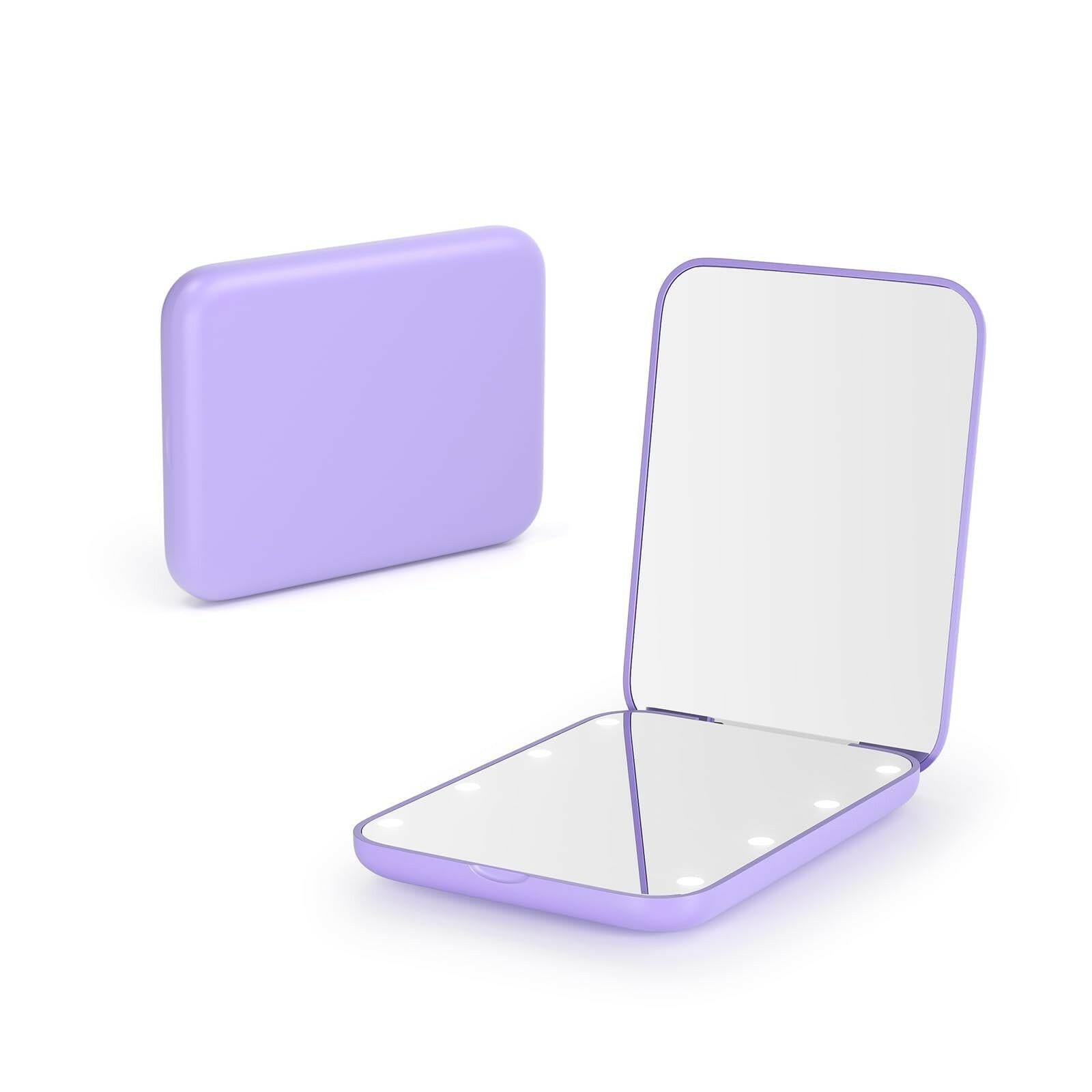 Kintion Pocket Mirror, 1X/3X Magnification LED Compact Travel Makeup Mirror with