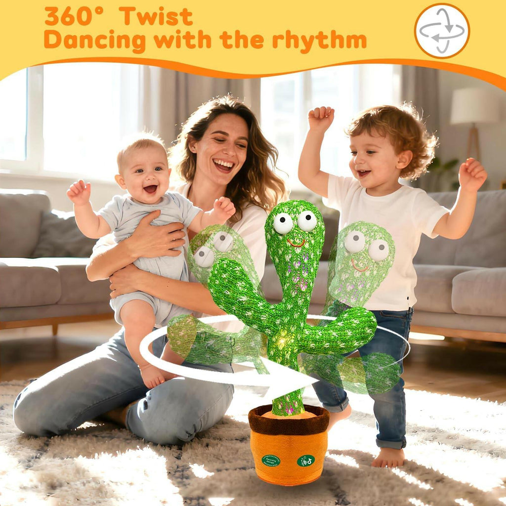 Interactive Baby Toys Dancing Talking Cactus Toy,Funny Gift for Infant 6-18