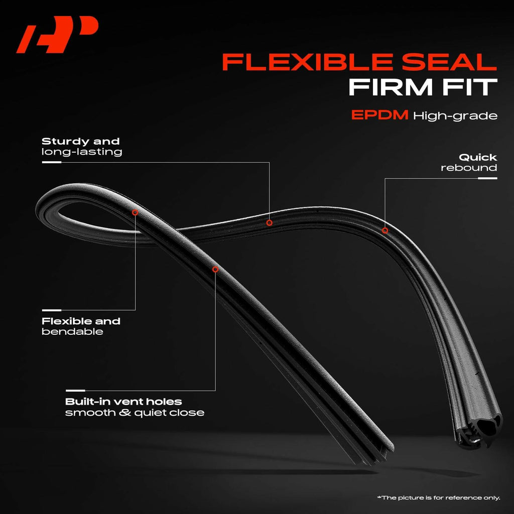 2Pack Front Door Weatherstrip Seal for Chevy Silverado 1500 Tahoe GMC Sierra